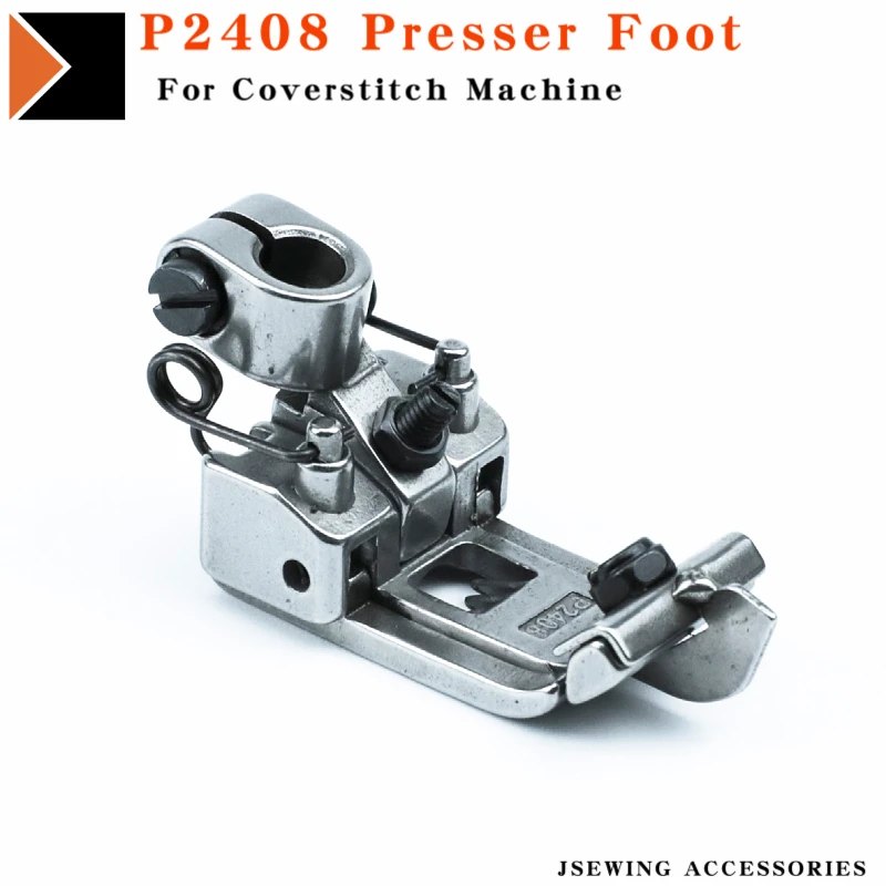 

P2408 Presser Foot For Siruba F007E -W922 Coverstitch (Flatlock) Sewing Machine Parts Needle Distance 6.0mm Jsewing Accessories