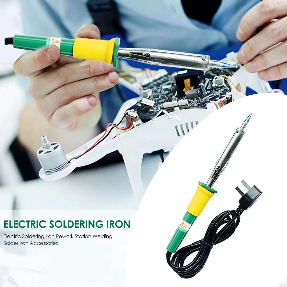 

PBT Plastic Handle Electric Soldering Iron PBT Plastic Handle Fast Heat Dissipation Rework Station Repair Welding Hot Pen