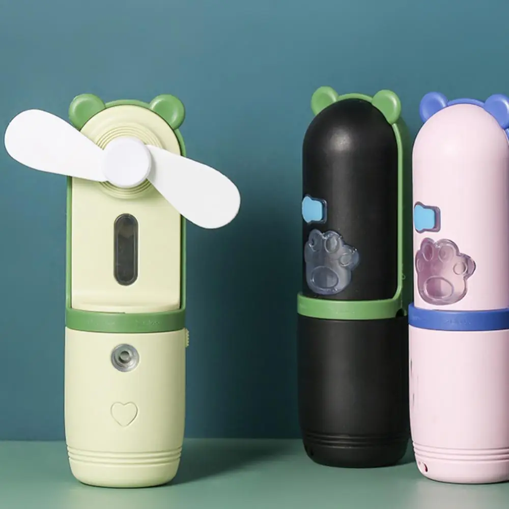 

Long Battery Life Handheld Mini Fans Portable Usb Rechargeable Low Noise Water Spray Fan Air Cooler For Outdoor Humidifier