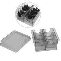 limit comb storage box hair clipper positioning caliper comb partition organizer casetranspare