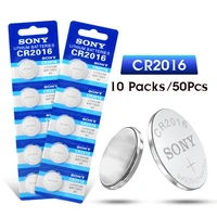 sony 50pcs cr2016 lithium battery 3v li ion button coin cell batteries single use cr2016 dl2016 ecr2016 br2016 for remote watch