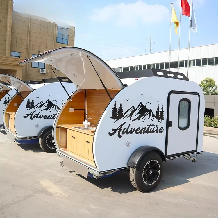 Фото WECARE Бюджетный австралийский прицеп-кемпер Teardrop, внедорожный кемпер-прицеп, компактный кемпер-прицеп для легковых автомобилей №3