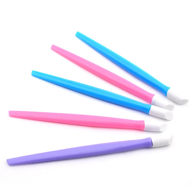 

10 шт./партия, резиновые насадки-толкатели для кутикулы