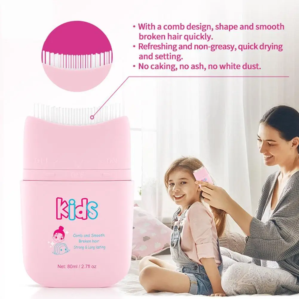 

80g Children's Broken Hair Finishing Cream Hair Smoothing Liquid Cream Rapid Fixed Hair Gel Not Greasy Hair Dryness Styling Tool