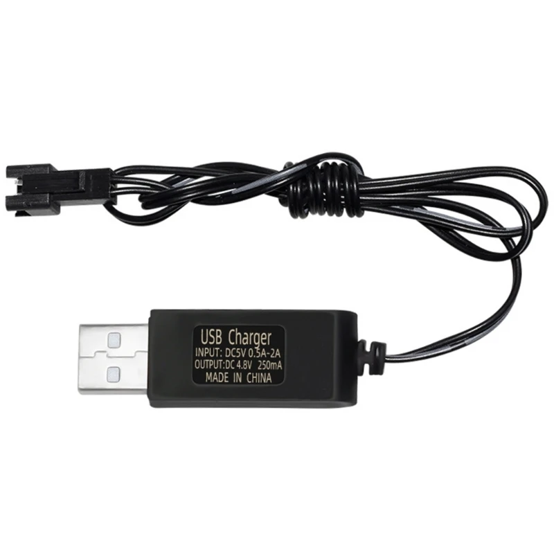 

Кабель для зарядки Батарея USB Зарядное устройство Ni-Cd Ni-MH батареи пакет SM-2P штекер Адаптер переменного тока 4,8 В 250mA Выход, игрушечные машинки, G6KC
