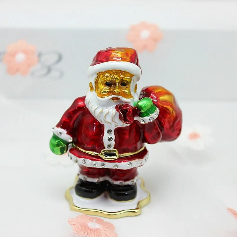 Рождественские подарки шкатулка для украшений с Санта-Клаусом и Оловянным