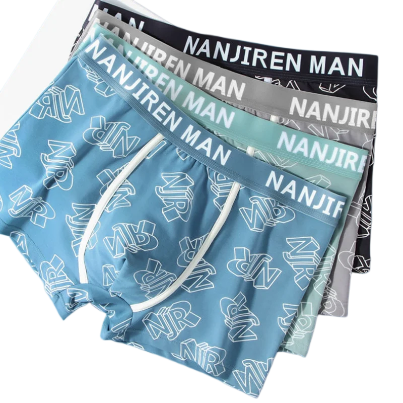 New Men's Boxer Underwear Pure Cotton Printing Comfortable And Breathable Men's Boxer Underwear Men's Antibacterial Boxer Shorts