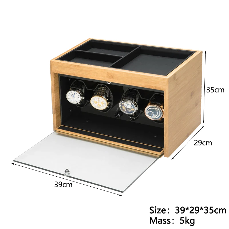 Оригинальные бамбуковые часы Winde Box 4 слота для автоматических часов верхняя цепочка для ключей аксессуары для мелочей Новая настройка Mada чехол (art.: 3920bd9aed78e) - 3920bd9aed78e