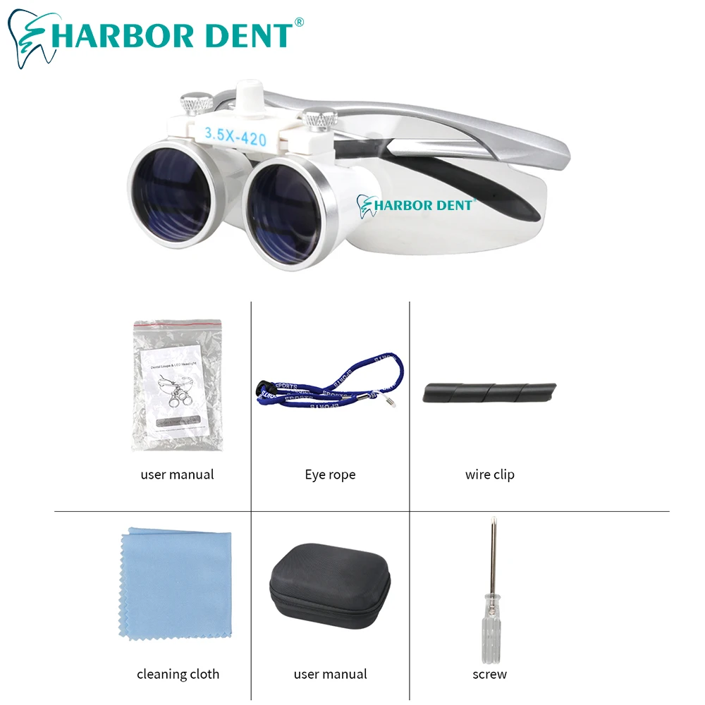 Стоматологическая бинокулярная лупа ультралегкие оптические лупы 320-420 мм