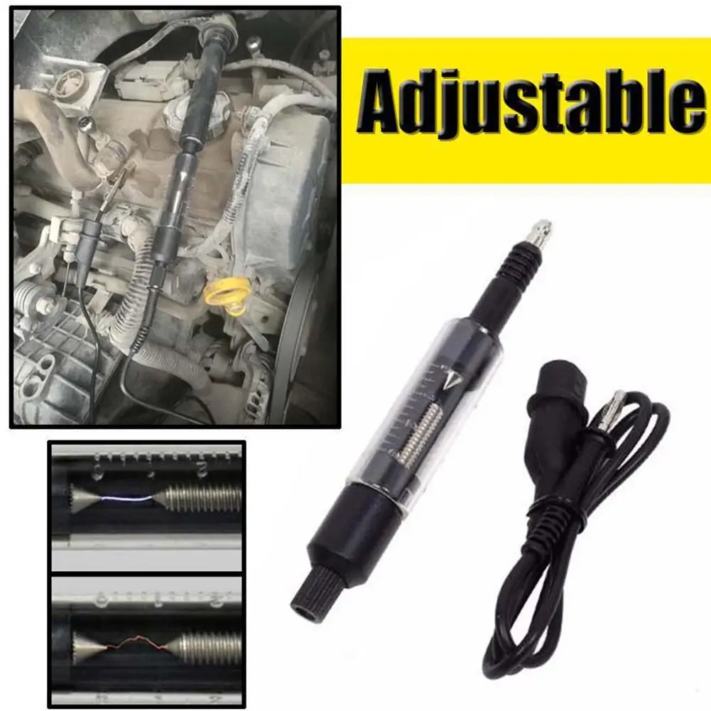 

Adjustable Car Spark Range Test Spark Plugs Tester Wires Coils Diagnostic Tool Coil Ignition System Tester Repair Tool
