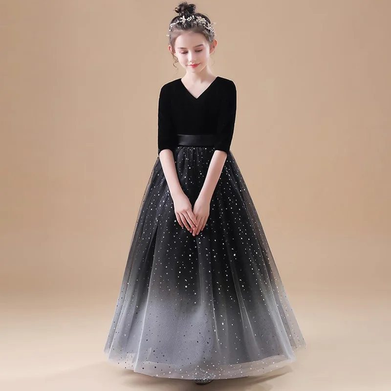 

Girl Kid's Dress Ball Gown Wedding Dresses 2023 Prom Clothes Robe Girls Children Eid Formal Party Baby Princess Kids Occasion