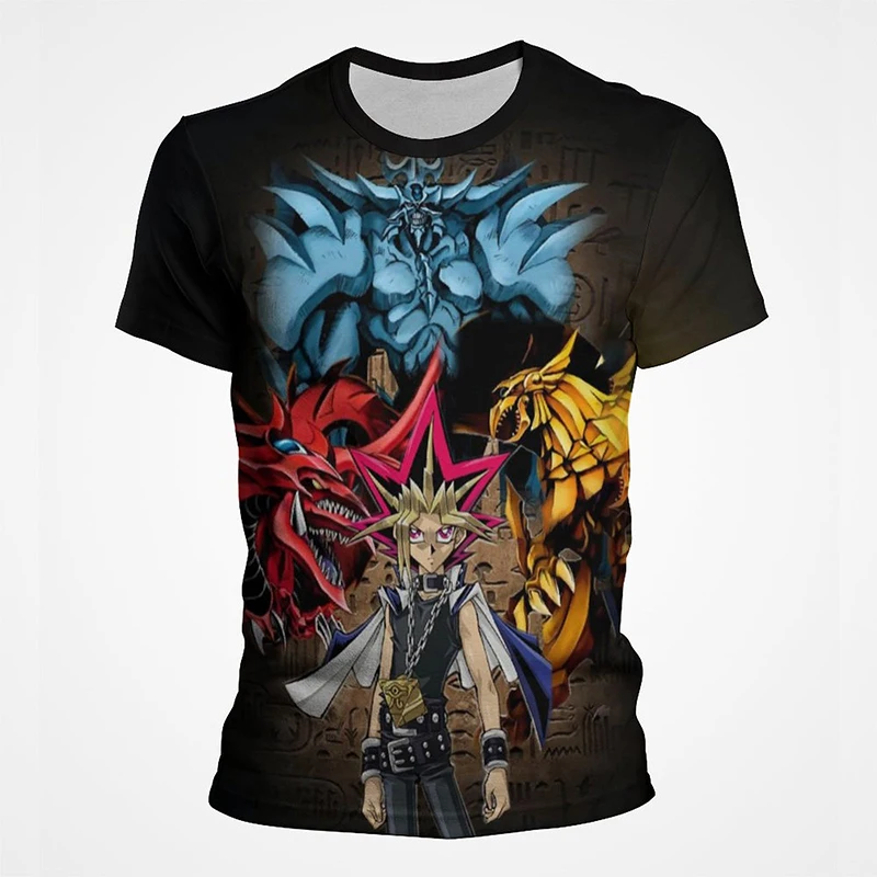 

Men Women Yu Gi Oh 3D Print T-Shirts Casual Streetwear Fashion Oversized T Shirt Japanese Anime Harajuku Kids Tees Tops Clothing