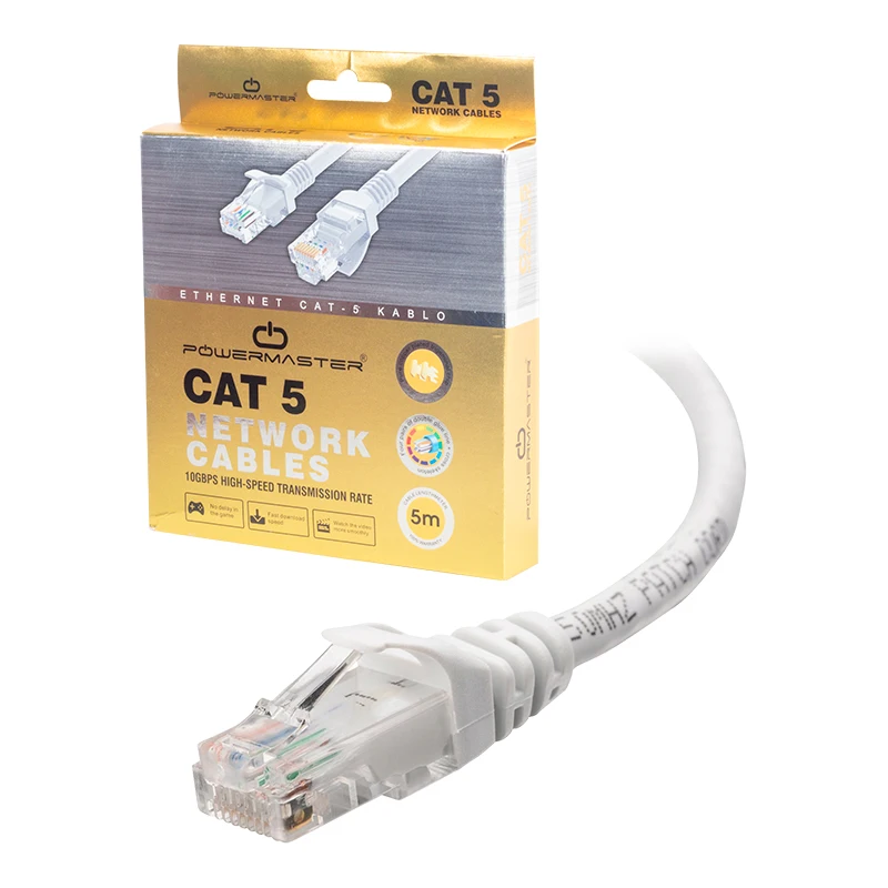 

Cable. CAT5 meters gray POWERMASTER boxed
