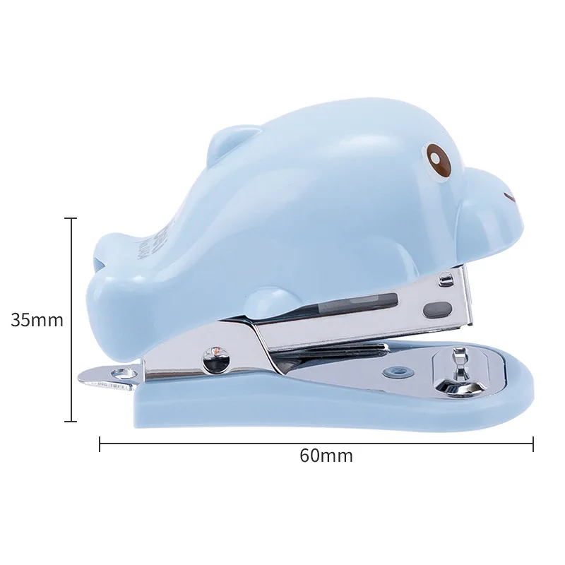 

Deli High Quality Portable Manual Mini Dolphin Stapler Staples Set School Office Supply Business Biding Tool Student Stationery