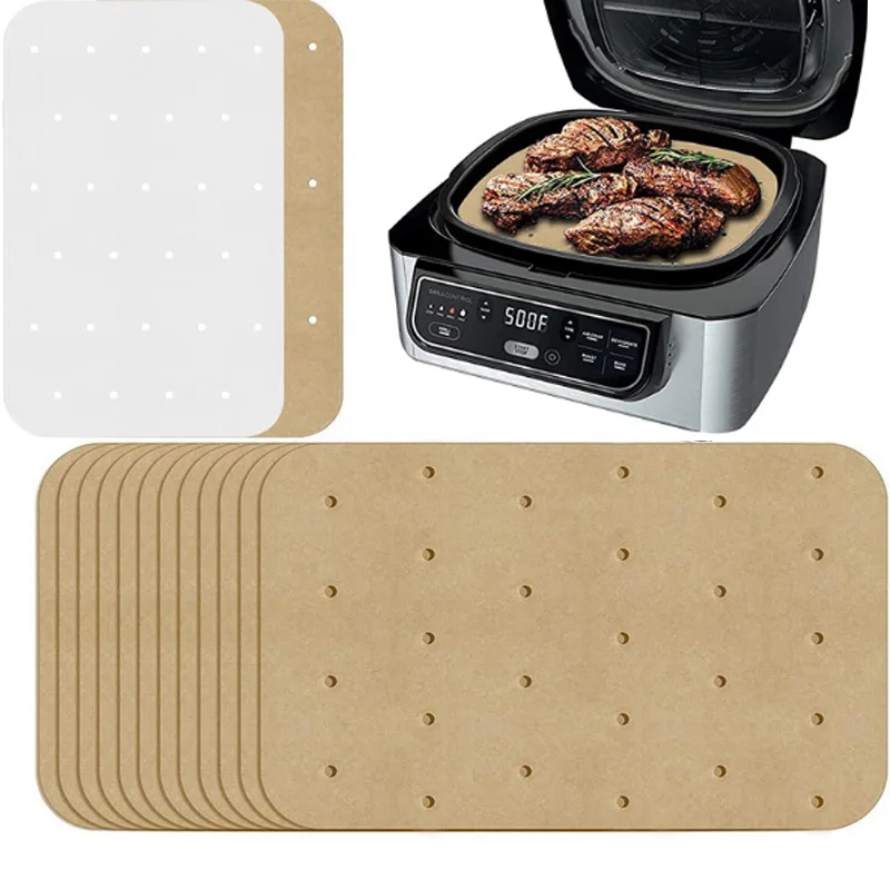 

Steamer Barbecue Disposable Liner For Baking Ninja Accessories 50pcs Paper Food Paper Plate Air Airfryer Oil-proof Fryer Foodi