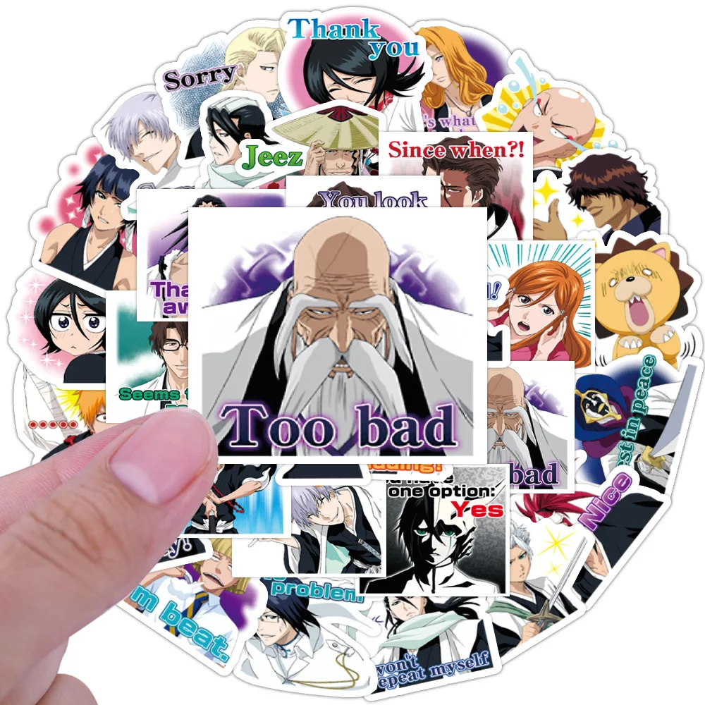 

10/30pcs BLEAC Stickers Anime Stickers Cartoon Graffiti Stickers for Laptop Stickers Skateboard Guitar Sticker Decal Toy