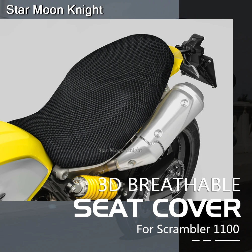 

Чехол на сиденье для Ducati Scrambler 1100 Scrambler1100 Sport Pro special 2019 2020 мотоциклетный Воздухопроницаемый Сетчатый Чехол на сиденье