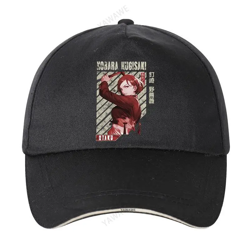 

Jujutsu Kaisen Nobara Kugisaki Snapback Cap for Men Cotton Baseball Cap Urban Unisex Anime Manga Solid Sunhat hip hop hat Gift