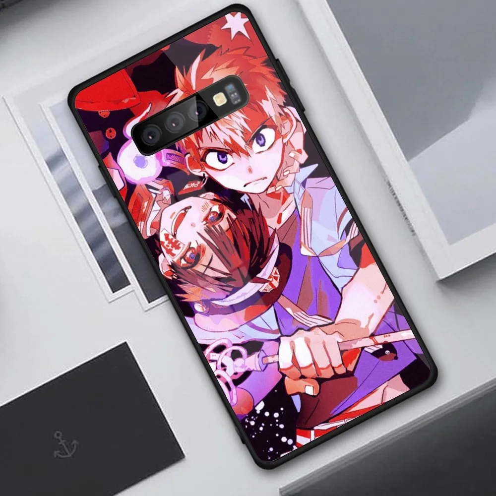 TBHK Hanako Kun Mobile Cell чехол для телефона Samung S23 S22 S21 Pro Ultra A13 A33 A53 NOTE 20 PC Glass Phone Cover Funda