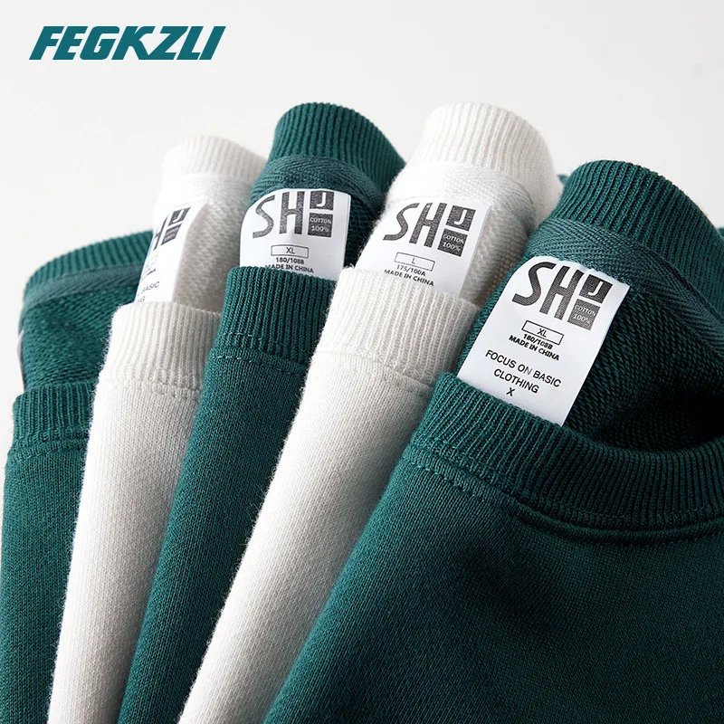 

FEGKZLI Sweatshirts Men Luxury Vintage 2022 Autumn Winter Casual O-Neck Long Sleeve T-Shirts Men Harajuku Pullover Streetwear