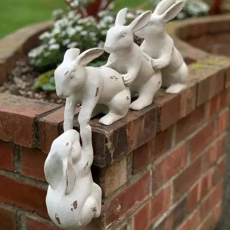 Скульптура Сохраненная заячьей скульптура кролика спасенная Банни Бадди