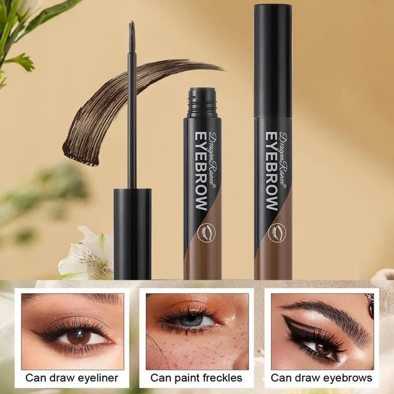 

Гель для бровей с кистью водостойкий и устойчивый к поту крем для бровей без размазывания карандаш для бровей двойная головка крем для бровей Косметика