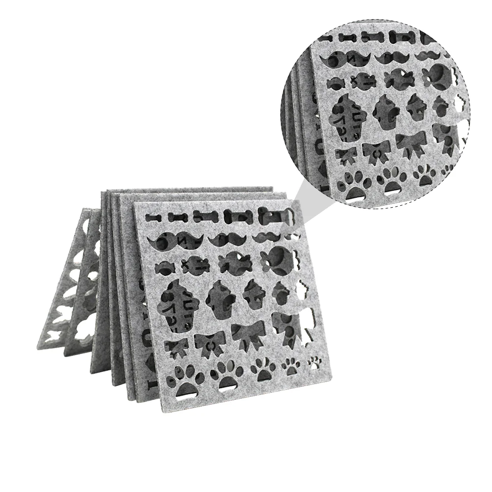 7 шт. забавный шаблон форма для шерстяного фетра игла валяния аппликация