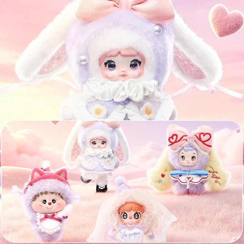 Фото Nommi Piropiroo Fofo Duidui Rosy Date Series Blind Box: Милая фиолетовая кукла-сюрприз, аниме-фигурка, подвеска для сумки, брелок, подарок №1