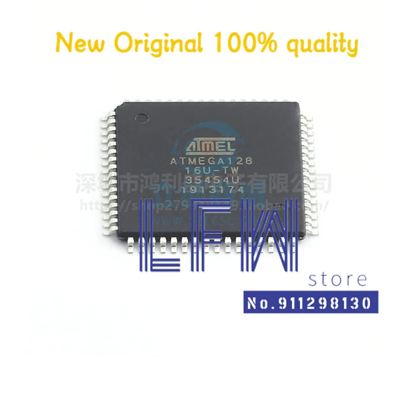 

1 шт./лот ATMEGA128-16AU ATMEGA128 MEGA128 QFP64 Чипсет 100% новый и оригинальный телефон
