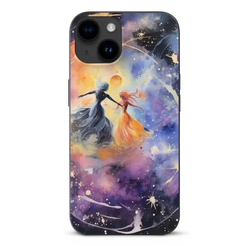 

Phone Case For Apple IPhone 15 14 13 12 Pro Max Case For IPhone 13 12 Mini Celestial Waltz in Space Cellphone Cover