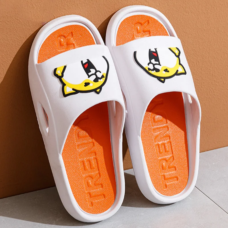 

Woman Outside Slippers Summer Runway Shoes Man EVA Soft Thick Sole Non-slip Outdoor Couple Slide Pool Beach Sandals Indoor Bath