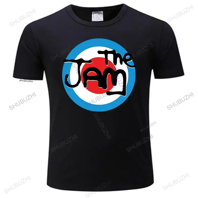 

Men's The Jam Spray Logo black T Shirt men cotton High Quality t-shirts summer brand shubuzhi tshirt euro size drop shipping