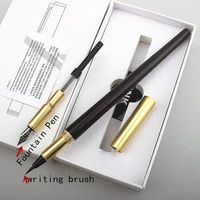 two nib fountain pen 0 5mm writing brush student office fountain pen school stationery supplies ink pens