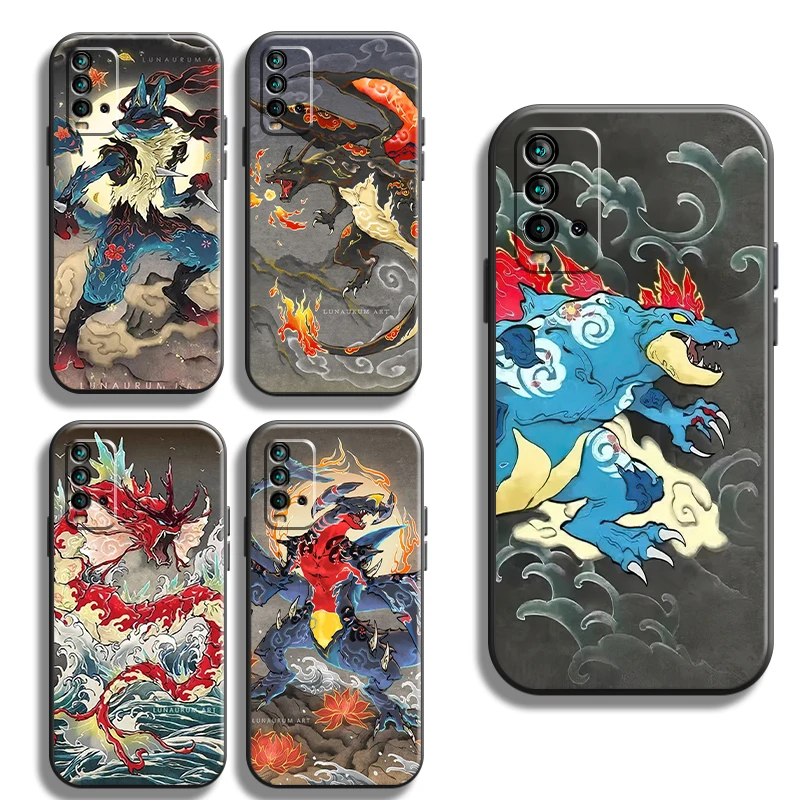 

Japan Anime Pokemon Phone Cases For Xiaomi Redmi Note 10 10S 10 Pro POCO F3 GT X3 GT M3 Pro X3 NFC Back Cover Carcasa Original