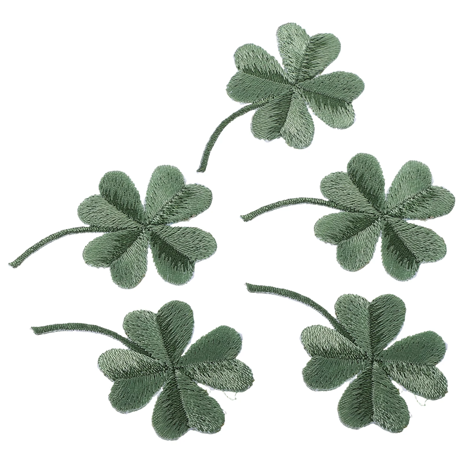 5 шт. нашивки с вышивкой в виде листьев трилистник шитье футбольная детская