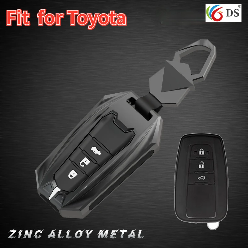 

Для Toyota Prius Camry Corolla C-HR CHR RAV4 Prado 2018, аксессуары, брелоки, новые чехлы из цинкового сплава для автомобильных ключей, чехол