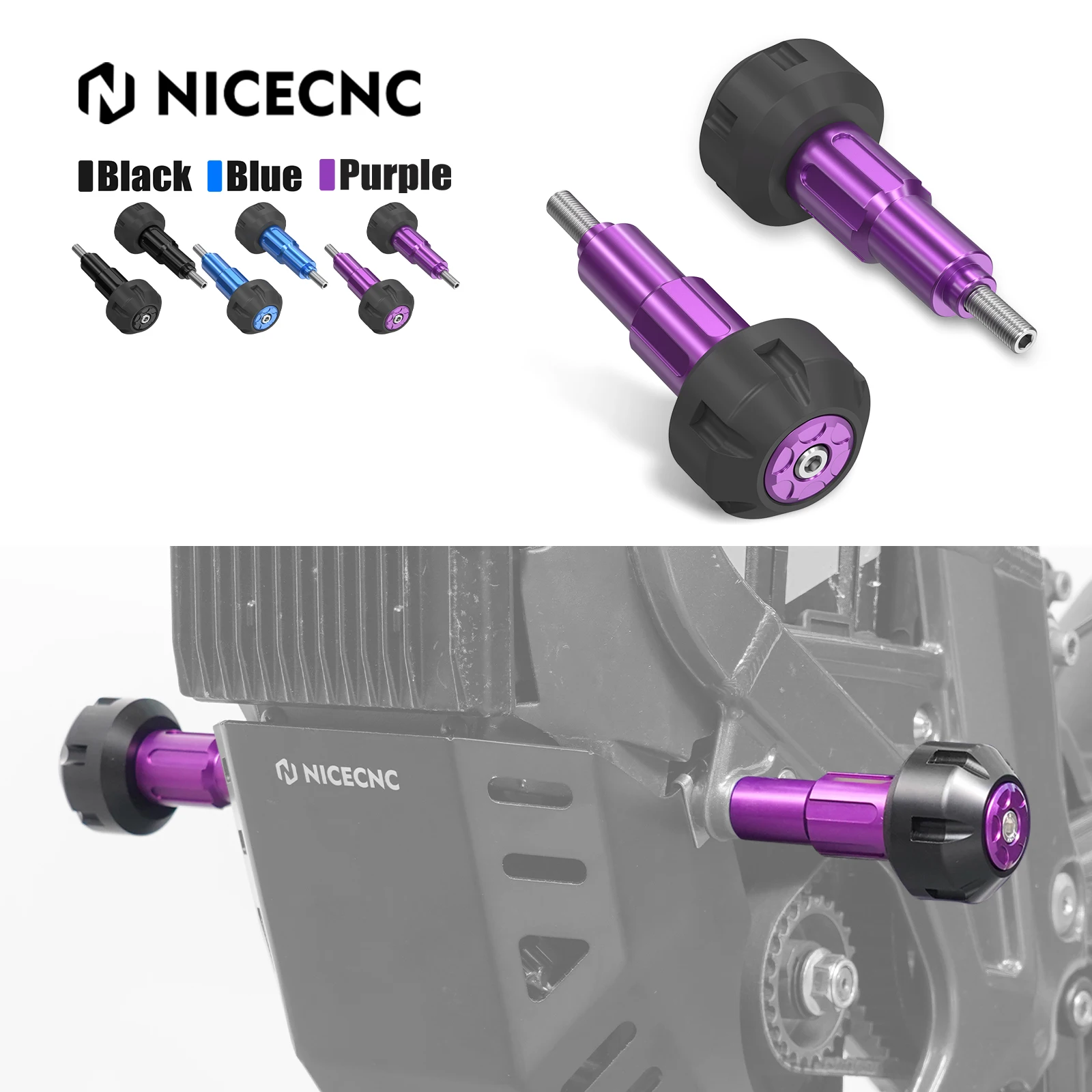 NICECNC Для Surron Light Bee X S L1E Электрический велосипед рама слайдеры аварии протектор