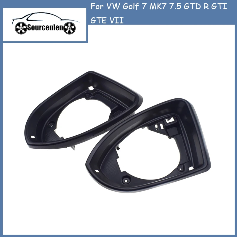 

Replace Side Mirror Housing Frame For VW Golf 7 MK7 7.5 GTD R GTI GTE VII Glass Surround Holder Trim Left / Right 2013 2020
