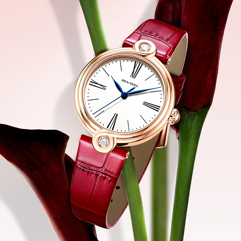 Фото Женские часы Seagull Möbius Design водонепроницаемые 50M Luxury Machinery Женские часы Reloj Mujer 1043L №3