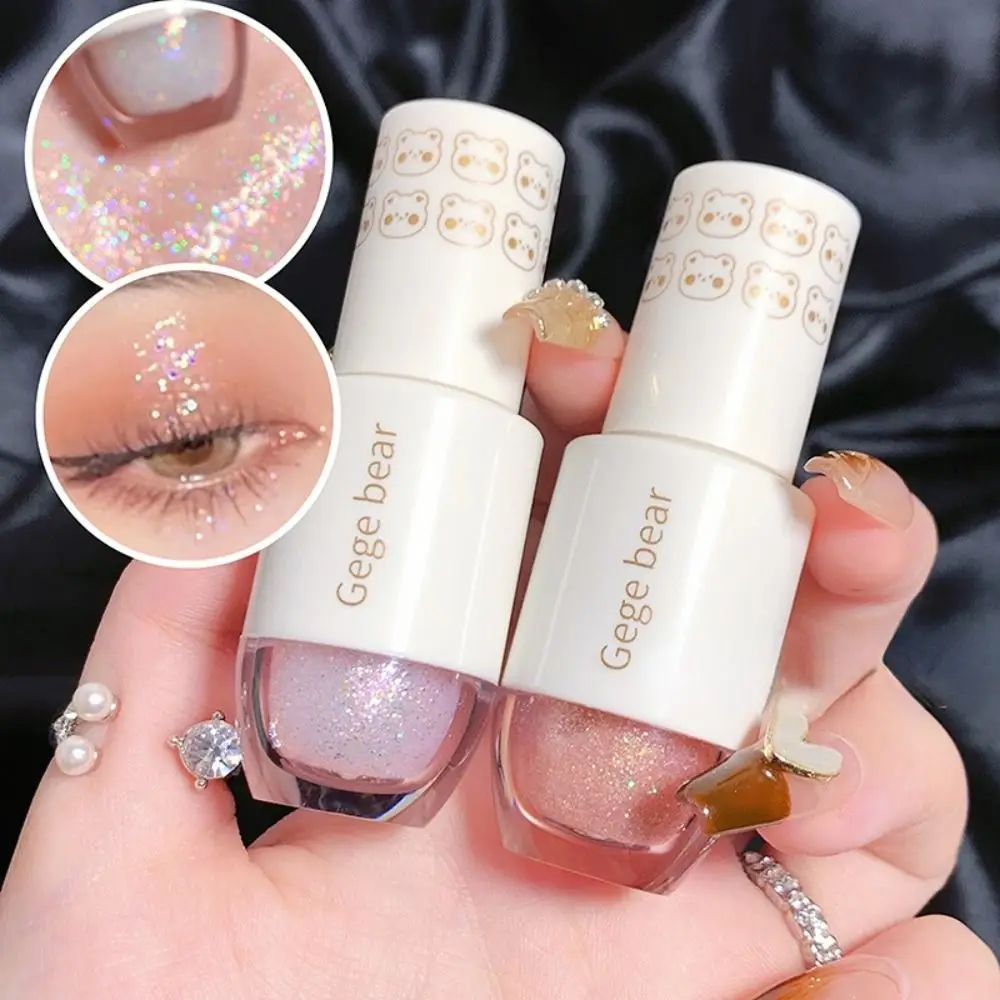 

6 Colors Diamond Glitter Liquid Eyeshadow Highlighter Waterproof Pearlescent Shiny Eye Shadow Sequins Lying Silkworm Cosmetic