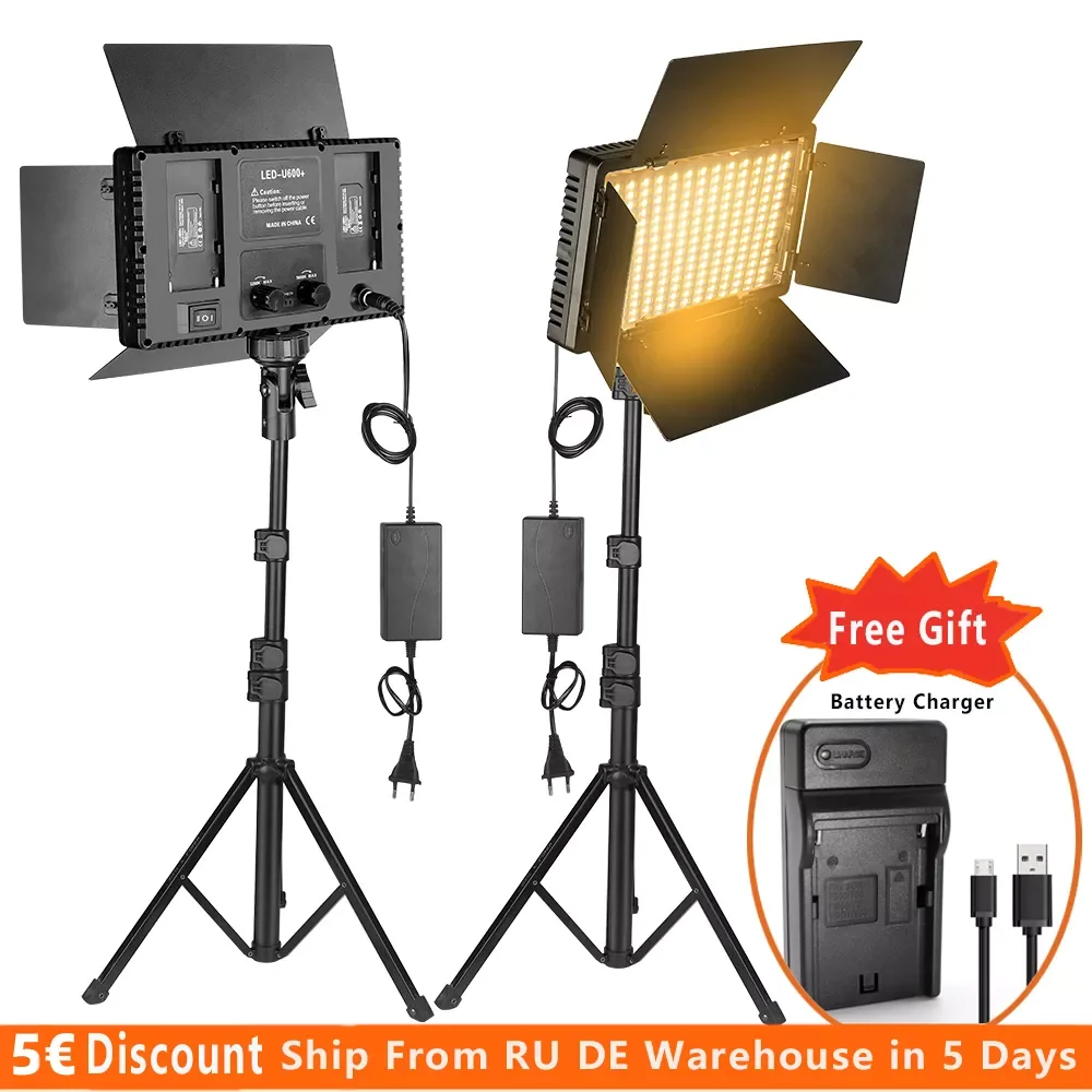 

U800 LED Photo Studio Light for Tiktok Youbute Game Live Video Lighting 40W/50W Portable Video Recording Photography Panel Lamp