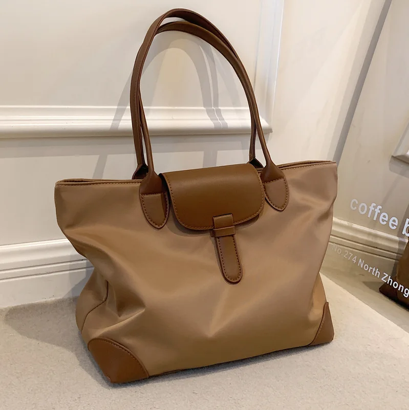 

Large Capacity Women Tote Bag 2023 Fashion Oxford Cloth Female Shoulder Bag Simple Commuting Luxury Designer Handbags
