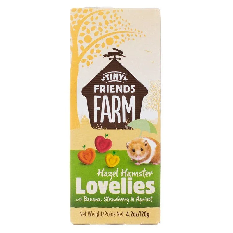 

Tiny Friends Farm Hazel Hamster Lovelies with Banana, Strawberry & Apricot