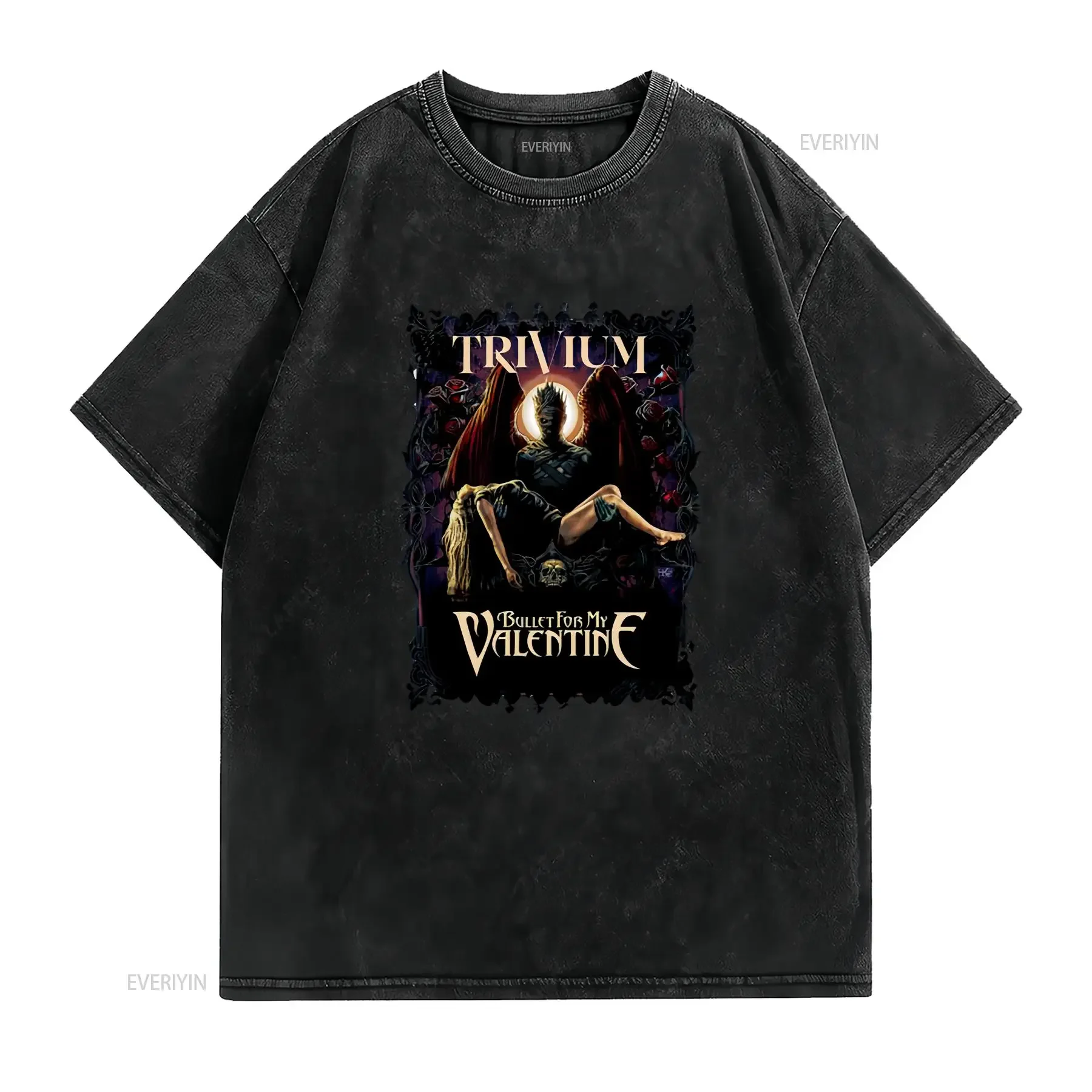 Фото Футболка The Poisoned Ascendancy Tour BFMV Bullet Valentine Trivum Metalcore Metal Band T Shirt 1 Merch с длинными или короткими рукавами, винтажная №2