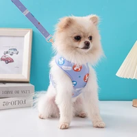 disney dog accessories small and medium dog chest harness outdoor detachable puppy collar leash set dog harness pet collars