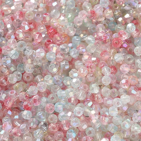 Хрустальные стеклянные бусины St.kunkka 4,5 мм AB цвета