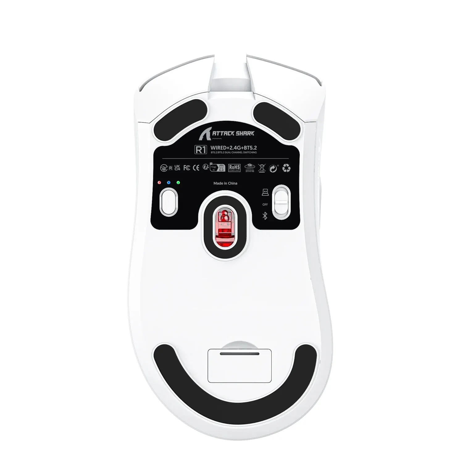 R1 Superlight Mouse Bluetooth 2 4G Беспроводная игровая мышь PixArt PAW3311 Игровой датчик 6