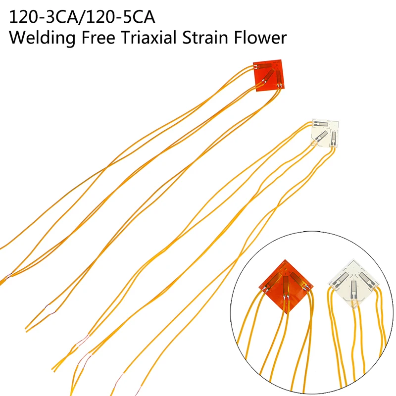 

1PC 120-3CA 120-5CA Welding Free Triaxial Strain Gauge/Welding Free Strain Flower Welding Free Triaxial Strain Gauge