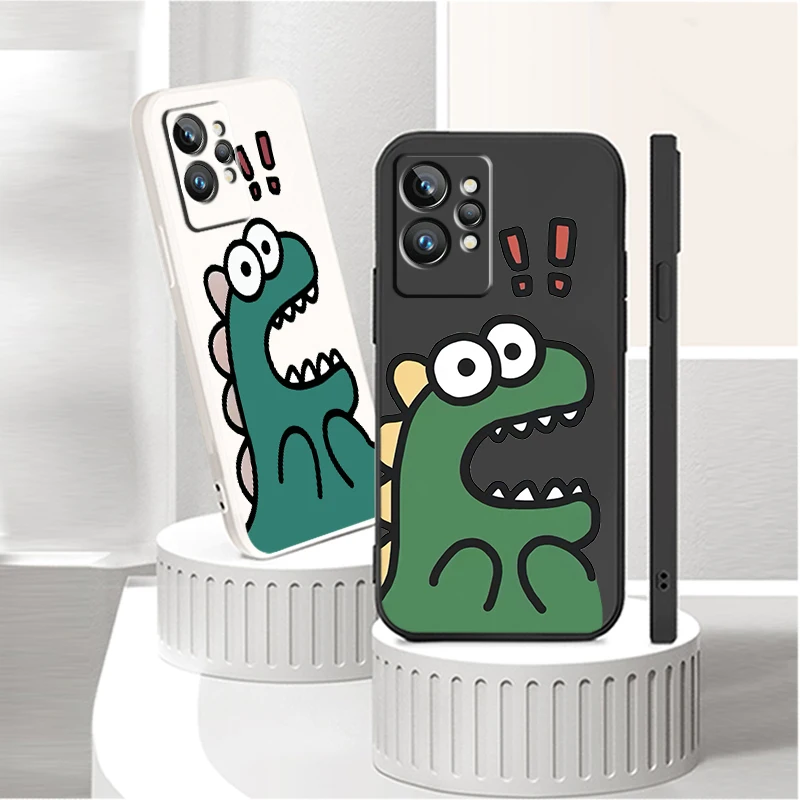 

Cartoon Little Monster For OPPO Realme 50A 50i Q3S Q5i C21Y C11 GT Neo3 Neo2 9 9i 8 8i 7 Pro Plus Liquid Rope Phone Case