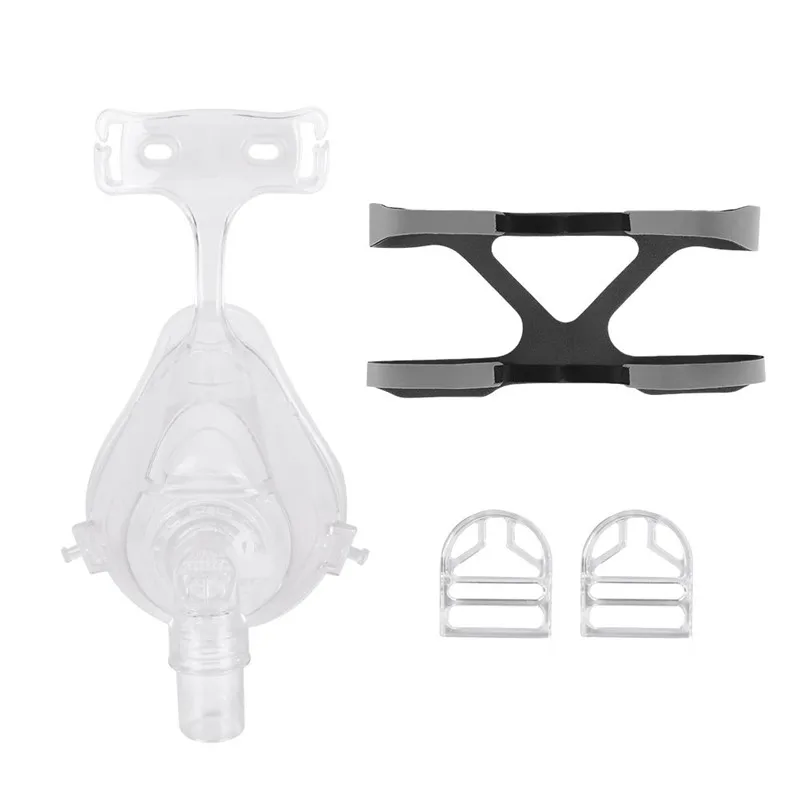 CPAP маска для Auto BPAP Подушка носовая на все лицо из силикона Размер S/M/L с головным